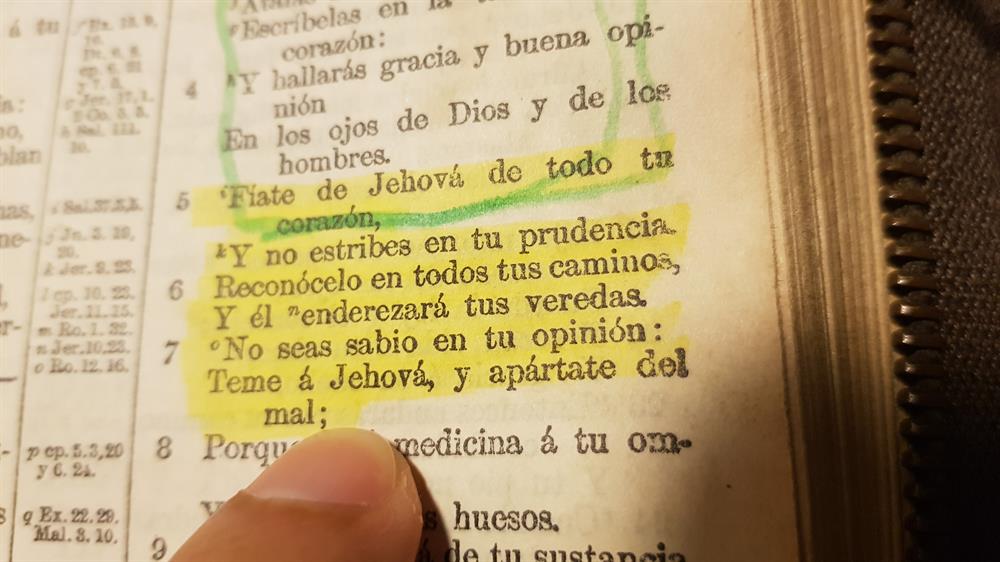 Proverbios 3 versiculos 5 al 7