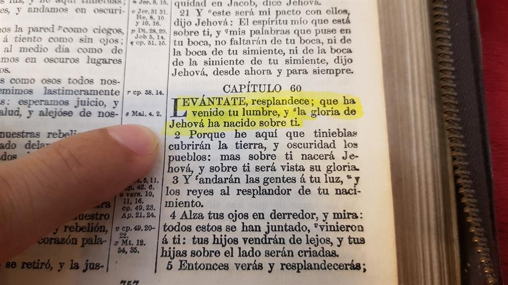 Isaias 60 versiculo 1