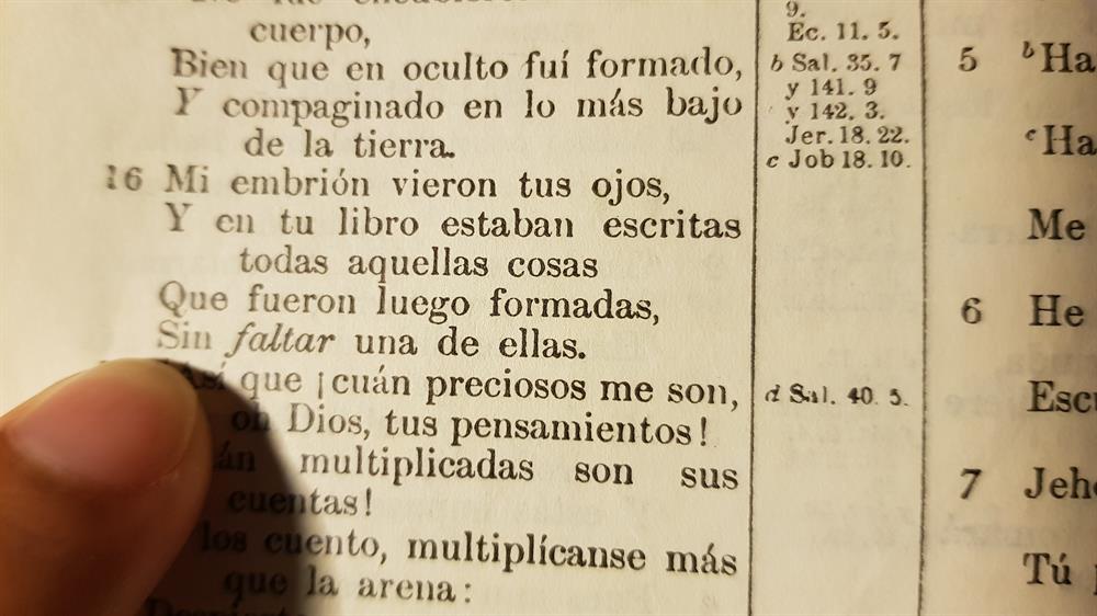 Salmos 139 versiculo 16