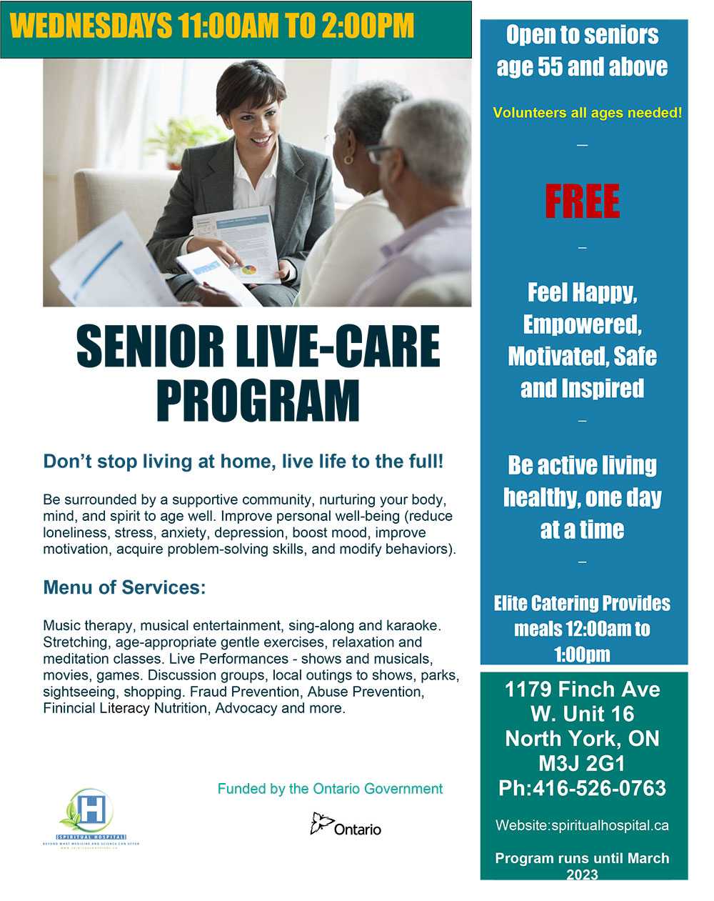 Spiritual Hospital Senior Live-Care Program